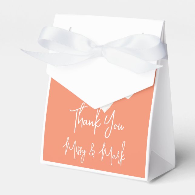 Para Regalos Caja de Favor de Boda (Front Side)