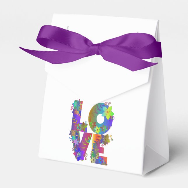 Para Regalos Caja de Favor de Boda (Front Side)