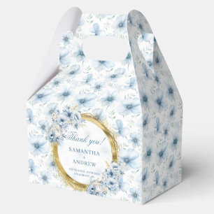 Para Regalos Caja de Favor de Boda Azul de la Luz Bohemia Aérea