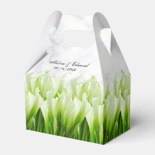 Para Regalos Caja de Favor de Boda Calla Blanca Lily Florals