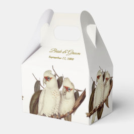 Para Regalos Caja de Favor de Boda de Aves Blancas