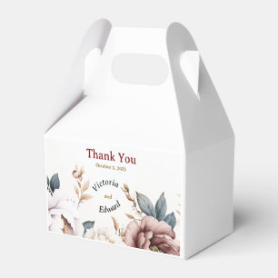 Para Regalos Caja de Favor de Boda de Peony en Victoria