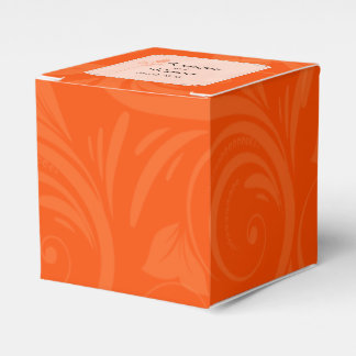 Para Regalos Caja de Favor de Boda Gráfica Rosa naranja