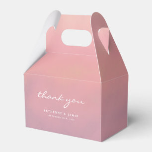 Para Regalos Caja de Favor de Boda Minimalista Ombre Rosa