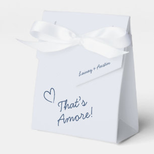 Para Regalos Caja de Favor de Boda Retro Azul de Bienvenida min