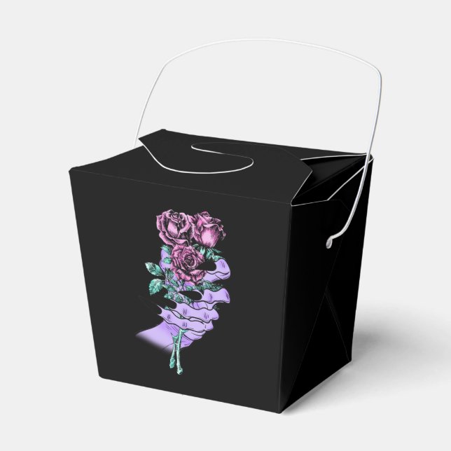 Para Regalos Caja de Favor de Bouquet Gótico (Front Side)