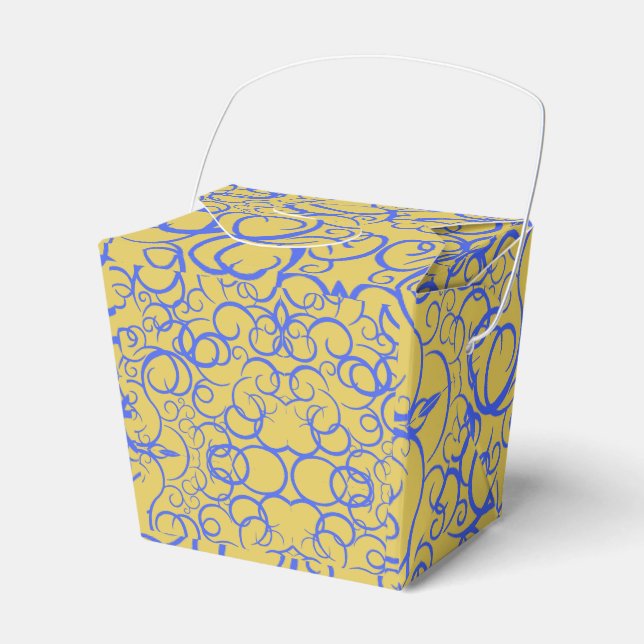 Para Regalos Caja de Favor de Café Azul (Front Side)
