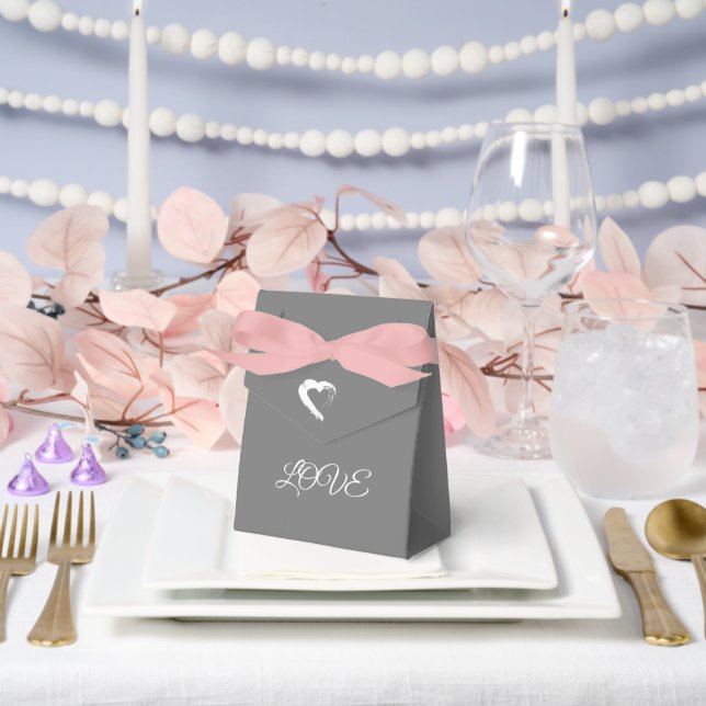 Para Regalos Caja de Favor de Corazón de Luna (Boda)