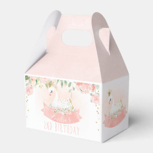 Para Regalos Caja de Favor de Cumpleaños de Princesa de Cisne