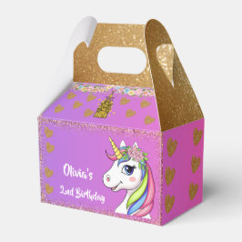 Para Regalos Caja de Favor de Cumpleaños de Unicornio | Caja de