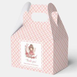 Para Regalos Caja de Favor de Cumpleaños Floral Rubor de Niña H
