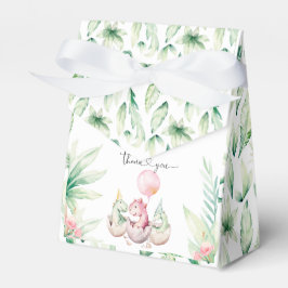 Para Regalos Caja de Favor de Dinosaurio Rosa