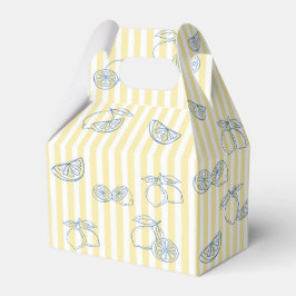 Para Regalos Caja de Favor de Ducha de Bebé de Limón Dibujada a
