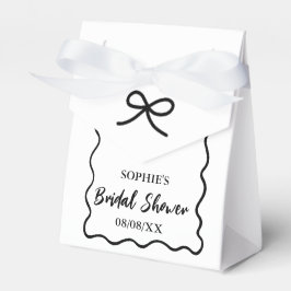 Para Regalos Caja de Favor de Ducha de Novia de Borde Ondulado 