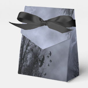 Para Regalos Caja de Favor de Fiesta Cielo Brumoso Azul con Cue
