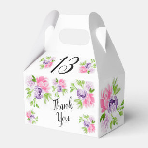 Para Regalos Caja de Favor de Fiesta de cumpleaños número 13