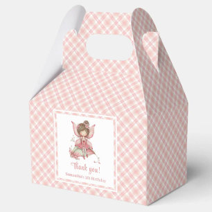 Para Regalos Caja de Favor de Flores de Hada de Rosa Rosada Mág