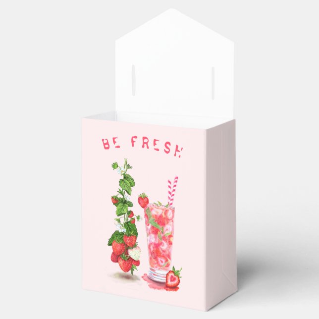 Para Regalos Caja de Favor de Frutos de Fresa de Zumo de Guay (Abierto)