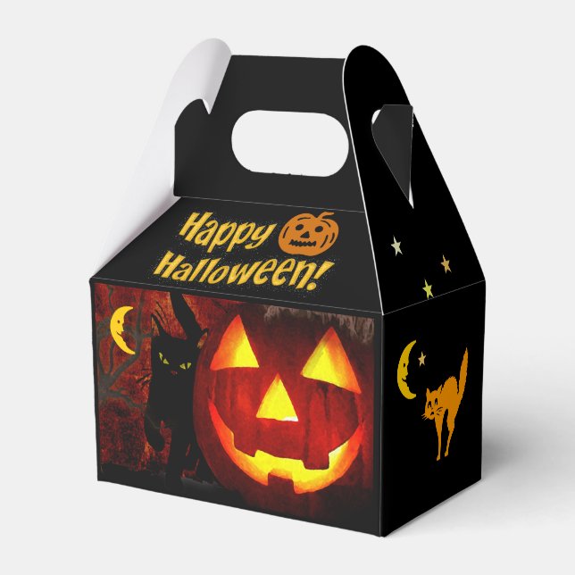 Para Regalos Caja de Favor de Halloween (Front Side)