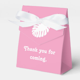 Para Regalos Caja de Favor de Hibisco Tropical en Rosa Pétalo