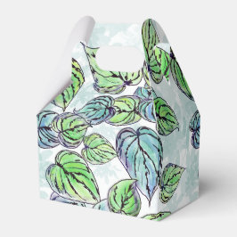 Para Regalos Caja de Favor de Hojas Verdes