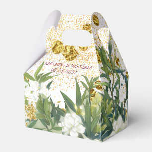 Para Regalos Caja de Favor de la Boda Botánica