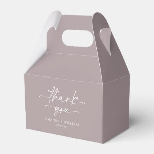 Para Regalos Caja de Favor de la Boda Lilac minimalista