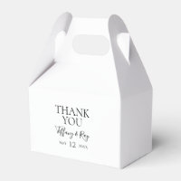 Caja de Favor de la Boda Sencilla
