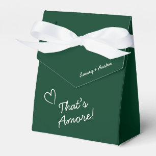 Para Regalos Caja de Favor de la Boda Verde Esmeralda minimalis