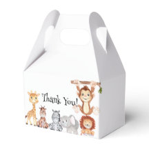 Caja de Favor de la Fiesta de Cumpleaños de Animal