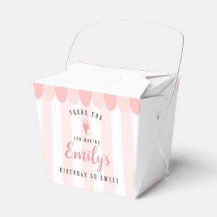 Para Regalos Caja de Favor de la Fiesta de Cumpleaños de Crema
