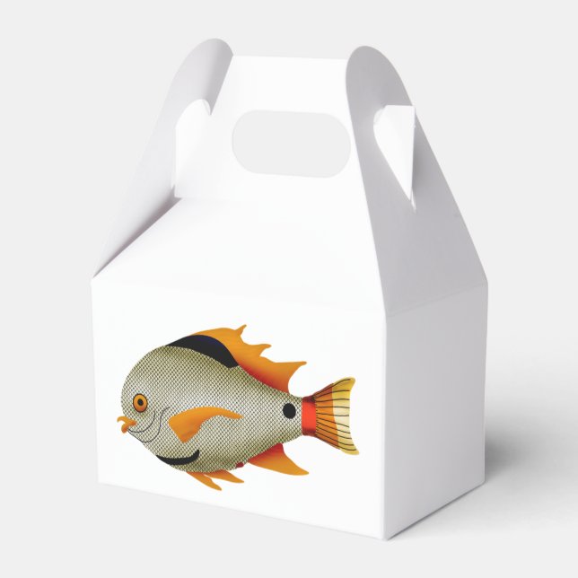 Para Regalos Caja de Favor de la Naturaleza del Pescado Marino (Reverso)