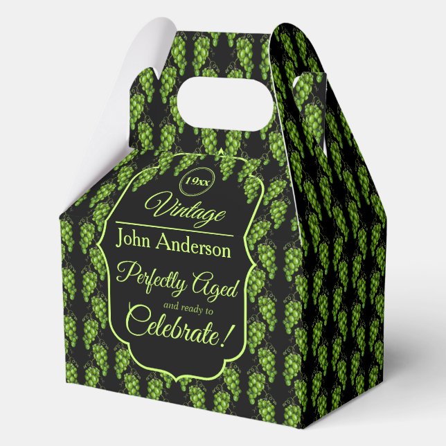 Para Regalos Caja de Favor de la Uva Verde (Anverso)