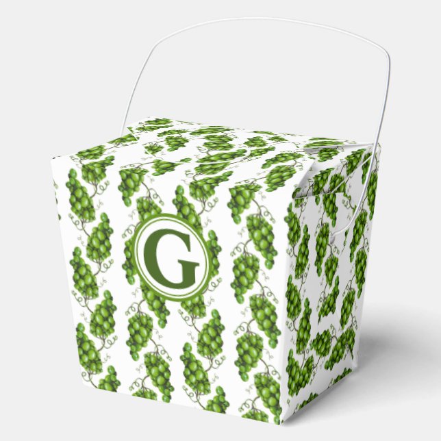 Para Regalos Caja de Favor de la Uva Verde (Anverso)