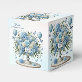 Para Regalos Caja de Favor de la Vasa Floral Azul Azul Blanco A