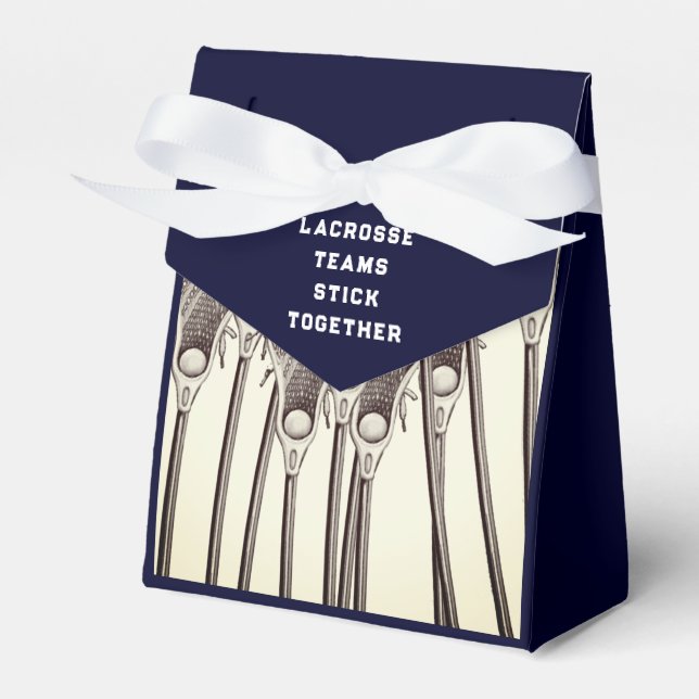 Para Regalos Caja de Favor de Lacrosse Team (Front Side)