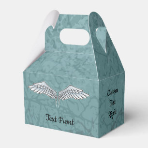 Para Regalos Caja de Favor de las Alas Azules-Gris