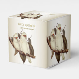 Para Regalos Caja de Favor de las Aves Blancas