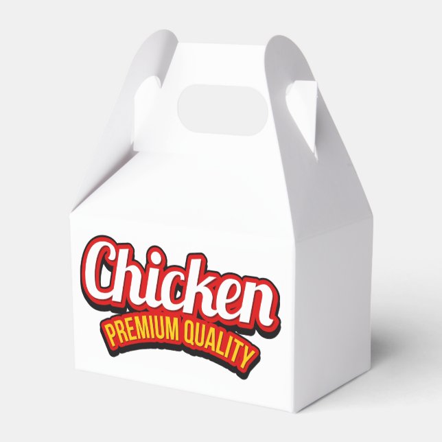Para Regalos Caja de Favor de Logo de Pollo de Alta Calidad (Reverso)