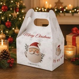 Para Regalos Caja de Favor de Navidad Personalizada de Santa – 
