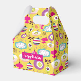 Para Regalos Caja de Favor de Ornamentos de Navidad Retro