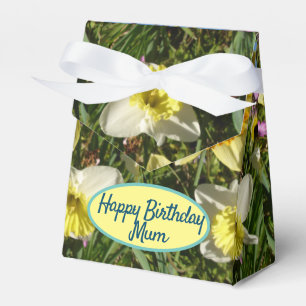 Para Regalos Caja de Favor de Pastel de Aceite Floral Amarillo 