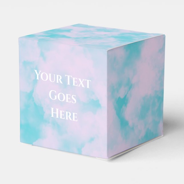 Para Regalos Caja de Favor de Pastel de Boda Cute (Reverso Costado)