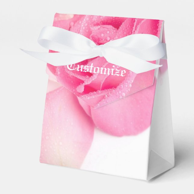 Para Regalos Caja de Favor de Pedales de Rosa Románticos (Front Side)