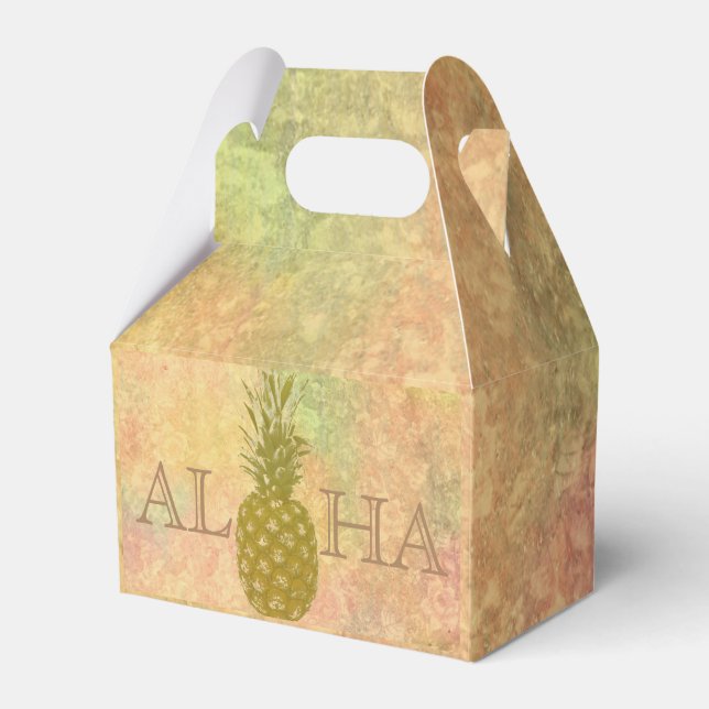 Para Regalos Caja de Favor de Piña (Front Side)