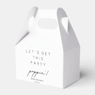 Para Regalos Caja de Favor de Popcorn, Fiesta Poppin' Popcorn B