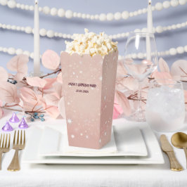 Para Regalos Caja de Favor de Popcorn Rosa | Fiesta personaliza