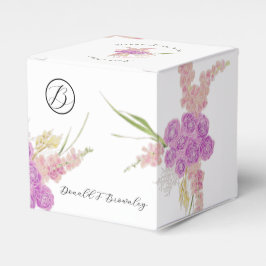 Para Regalos Caja de Favor de Ramo y Lazo La Boca Rosa