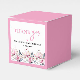 Para Regalos Caja de Favor de Regalo de Baby Shower de Floral R