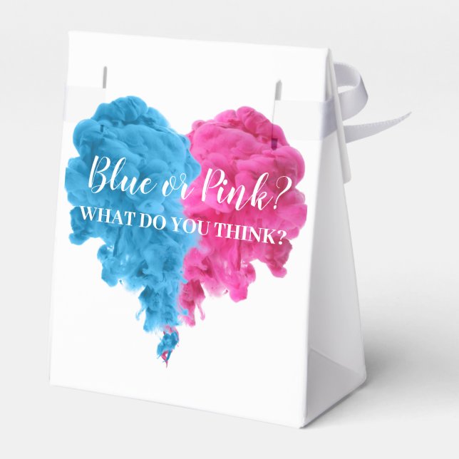 Para Regalos Caja de Favor de Revelación de Género Temática del (Reverso)